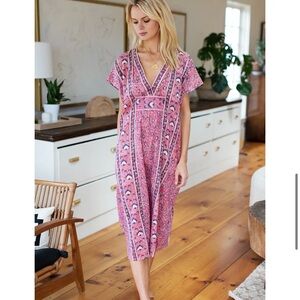 Emerson Fry Francina Caftan Rose Lurex OS